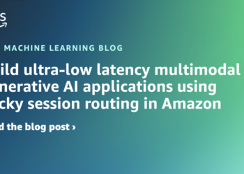 Construct ultra-low latency multimodal generative AI functions utilizing sticky session routing in Amazon SageMaker